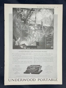 Zeitschriftenanzeige - 1923 - Underwood Typewriter Co., New York - Ernst Baker Artwork - Bild 1 von 1
