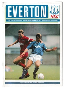 Everton v Oldham Athletic 1989/90 FA Cup 5th Round Replay - Picture 1 of 1