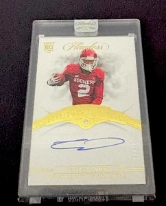 CeeDee Lamb 2020 Panini Flawless Gold Collegiate Diamond Autograph RC /25 - Picture 1 of 2