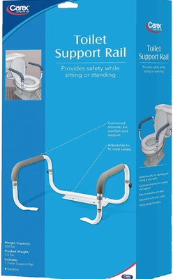NEW Carex Toilet Support Safety Rails Frame with Adjustable Width NIB - Image 1 of 4
