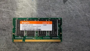 Hynix 256MB DDR 333MHz CL 2.5 SODIMM RAM PC-2700S-25330 - Picture 1 of 1