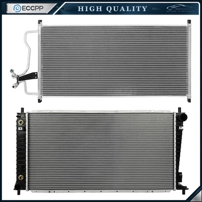 Aluminum Radiator & AC Condenser Cooling Kit For 2004 2005 2006-2008 Ford F-150 - Image 1 of 4