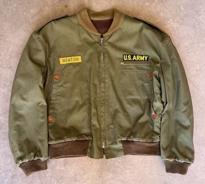Vintage 50s Tanker Jacket Size 24x23 US Army Korean War Era USA Military Coat - Image 1 of 4
