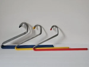 Lot of 9 Rare Retro Vintage 1970s Metal Pants Jeans Slacks Clothing Hangers - Picture 1 of 8