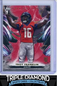 2024 Topps Inception Troy Franklin Rookie RC Red #26/75 Broncos k597 - Picture 1 of 2