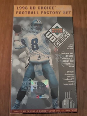 1998 Upper Deck UD Choice Football Factory Sealed Series 1 Set Moss Manning RCs - Image 1 of 3