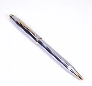 Cross Century Chrome & Gold Trim Ballpoint Pen - Irland - Picture 1 of 11