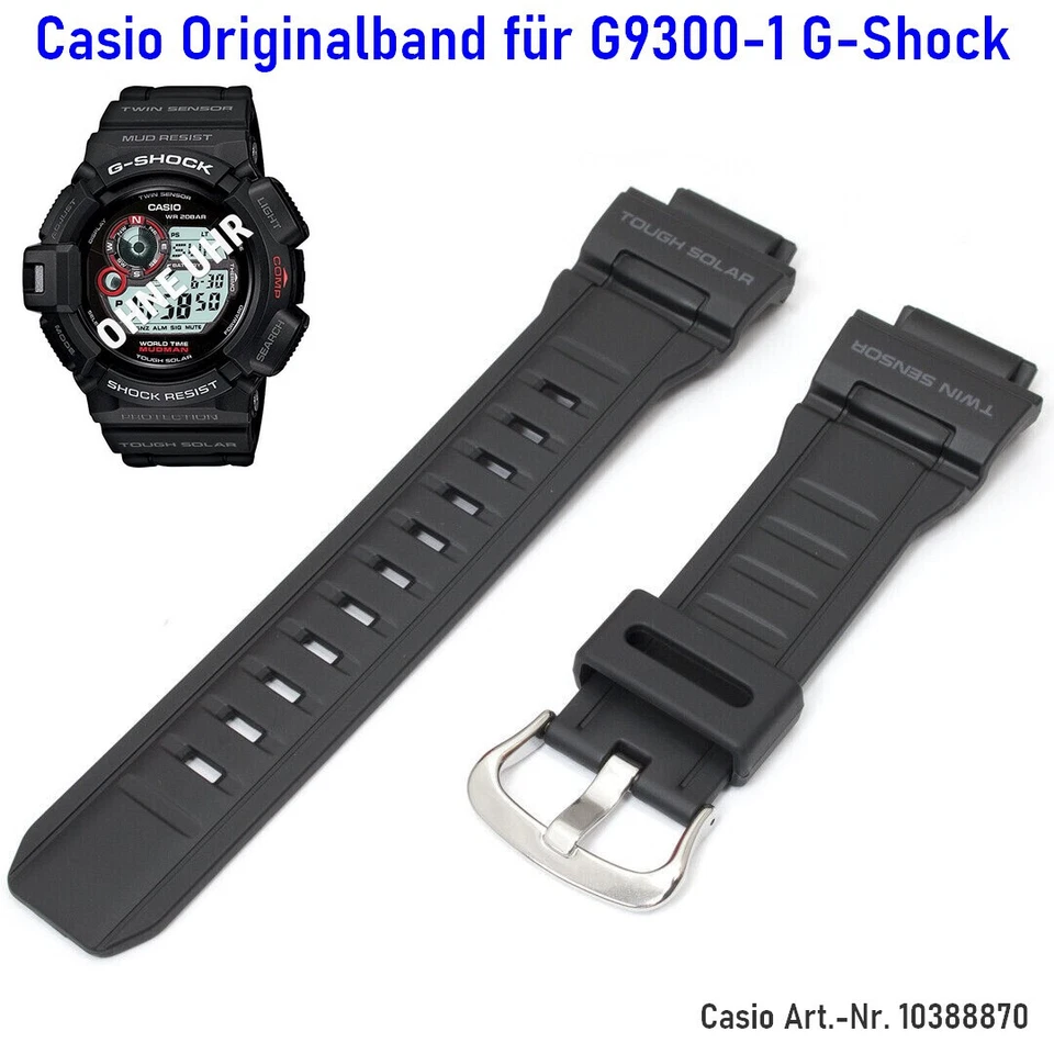 Original CASIO Armband für G-9300 G9300 G 9300 Mudman G-Shock (10388870) NEU