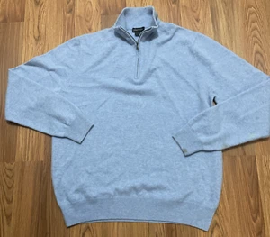 100% Cashmere Sweater Mens XL Luxury Feel Plush Soft Touch Premium Fabric - Picture 1 of 11