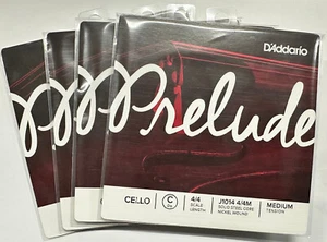 D'Addario Prelude Cello String Set 4/4 Size Medium New In Pkg J1011-J1014 - Picture 1 of 2