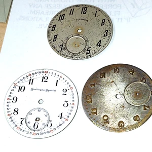 ILLINOIS 12 GRÖßEN TASCHENUHR PORZELLAN ZIFFERBLÄTTER SIEHE ANZEIGE ------ CC-93 - Bild 1 von 7