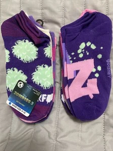 Zombies 3 No-show Socks 2- 5 Pairs~Size 4-10~Kids Socks~10 Pairs Total - Picture 1 of 3