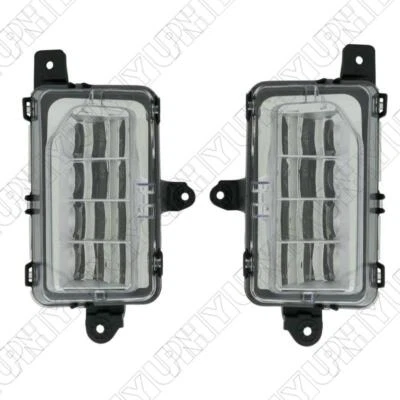 Pair Fog Light Left + Right Side CAPA Clear LED Chrome For GMC Canyon 2021 2022 - Image 1 of 4