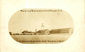 USMC, MARINE BARRACKS, PORT ROYAL, SOUTH CAROLINA, RPPC VINTAGE POSTKARTE - Bild 1 von 2
