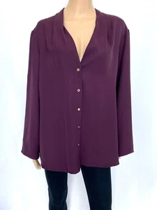 Nuovo con etichetta! Camicia blusa donna top viola nuova Joseph Ribkoff taglia US 22 2XL UK 24 - Foto 1 di 7