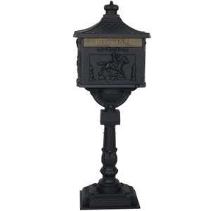 45.5" Height X 16.5" Wide Cast Aluminum Mail Box Rust-Proof Bronze - Picture 1 of 48