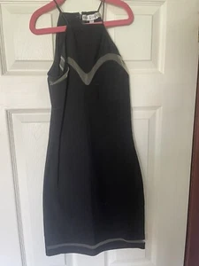 Rare London Black Mini Bodycon Dress Size 6 - Picture 1 of 3