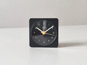 NOS 90s tiny BRAUN Alarm Clock 3855 AB 1A Bauhaus Dietrich Lubs Germany VTG Y2k - Picture 1 of 11