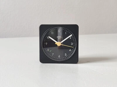 NOS 90s tiny BRAUN Alarm Clock 3855 AB 1A Bauhaus Dietrich Lubs Germany VTG Y2k - Image 1 of 4