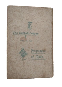 1909 Football League Music & Dinner Menu 8 June Mary Law At Piano David Richards - Picture 1 of 12