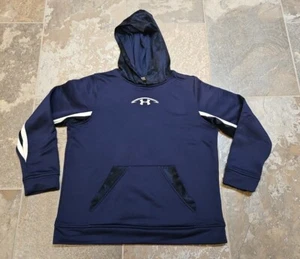 Under Armour NFL Combine Boys Navy Blue Hoodie Sweatshirt -Size Large - Football - Picture 1 of 10