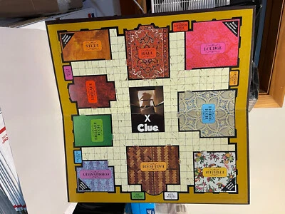 Juego de mesa CLUE clásico 1972 Parker Brothers SOLO TABLERO pieza de repuesto Foto 1 de 3