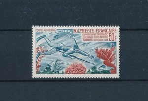 [48826] French Polynesia 1965 Marine life fish diving Airmail stamp MNH - Picture 1 of 1