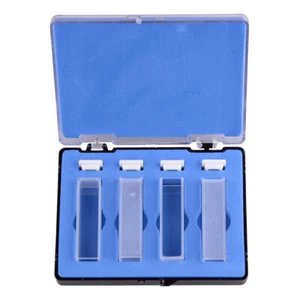 4X 3.5ml 10mm Cuvette Cell Spectrometer Micro Optical Quartz Cuvettes Lid Nm - Picture 1 of 2