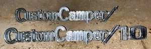67-72 69 70 CUSTOM CAMPER 10 Emblem Chevy Truck C10 K10 Fender Badge 3948470 OEM - Bild 1 von 5