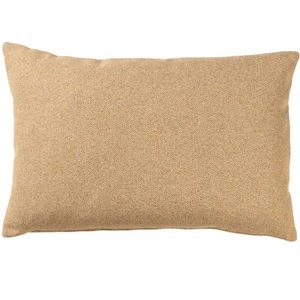 Classic Herringbone Tweed XL Rectangular Cushion in Ochre Yellow. 23x15" Cover - Picture 1 of 4