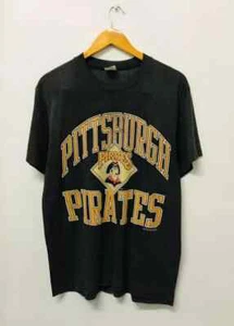 Vintage 80s Pittsburgh Pirates 1989 T-Shirt Black Color Gift FAn AN45754 - Picture 1 of 2