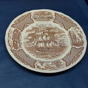 Alfred Meakin Staffordshire England FAIR WINDS Friendship of Salem Dinner Plate - Picture 1 of 8