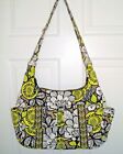 VERA BRADLEY CARGO SLING CITRON LARGE PURSE WITH MATCHING HEART COIN PURSE EUC