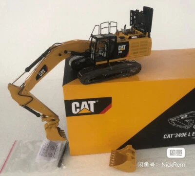 Caterpillar Cat 349E L Excavator Quick Coupler 2 Buckets CCM 1:48 Scale New Box - Image 1 of 4