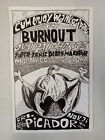 Burnout, On A Pale Horse At The Picador Iowa City, Ia (Concert Poster) 11X17
