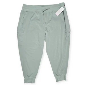 NWT Calia 2X Journey Mid Rise Truelight Cargo Joggers Mint Green Gray Bog - Picture 1 of 4