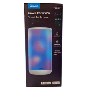 Govee RGBIC Table Lamp Smart Lamp Work with Alexa LED Lamp 43 Scene Modes Sealed - Picture 1 of 4
