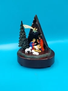 Figura Musical Belén Sagrada Familia De Colección Plástico Alemania Occidental Ges Gesch - Imagen 1 de 14