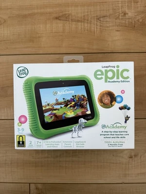 Leap Frog Epic Academy Edition Kids Learning Tablet Wi Fi 16GB  7” SEALED - Image 1 of 4