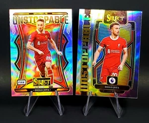 Diogo Jota 2024-25 Panini Select FIFA Soccer Liverpool Refractor & 2023-24 EPL - Picture 1 of 12