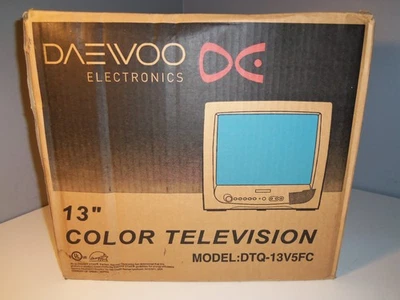 NEW Daewoo 13" TV CRT DTQ-13V5FC Color Television - Image 1 of 4