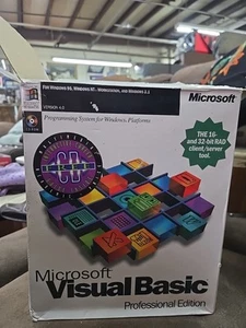 Microsoft Visual Basic Professional Edition Version 4.0 Windows 95 Never Used - Picture 1 of 3