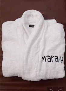 Personalisierte Luxus bestickte Einheitsgröße passt den meisten Frottee Bademänteln - Monogramm - Bild 1 von 4