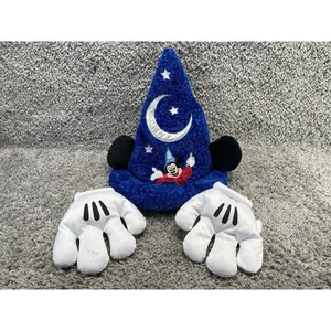 Disney Mickey Mouse Wizard Hat And Glove Fantasia Fantasmic Sorcerer Adult - Picture 1 of 8