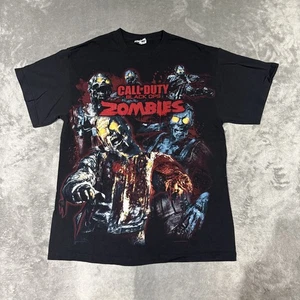 Vintage Call Of Duty Black Ops Zombies T Shirt Men’s Size Large Black - Picture 1 of 8