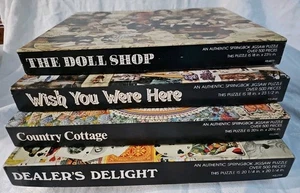 4 Springbok Puzzles COMPLETE 1976 - 1984 USA Made VGUC - Picture 1 of 17