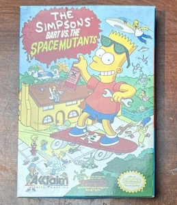 Los Simpson BART VS Los Mutantes Espaciales NES CIB Con Póster - Imagen 1 de 9