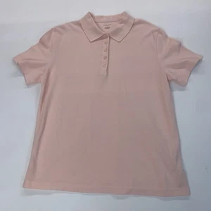Kim Rogers Light Pink Large Polo Short Sleeve Shirt Preowned - Picture 1 of 8