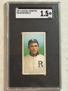 1909-11 T206 Old Mill Dutch Revelle Richmond SGC 1.5 - Picture 1 of 2