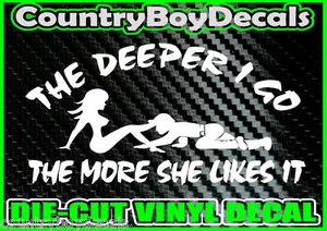 COAL MINER Deeper I Go * B * Vinyl Decal Sticker Diesel Truck County Car MUD 4X4 - Picture 1 of 3